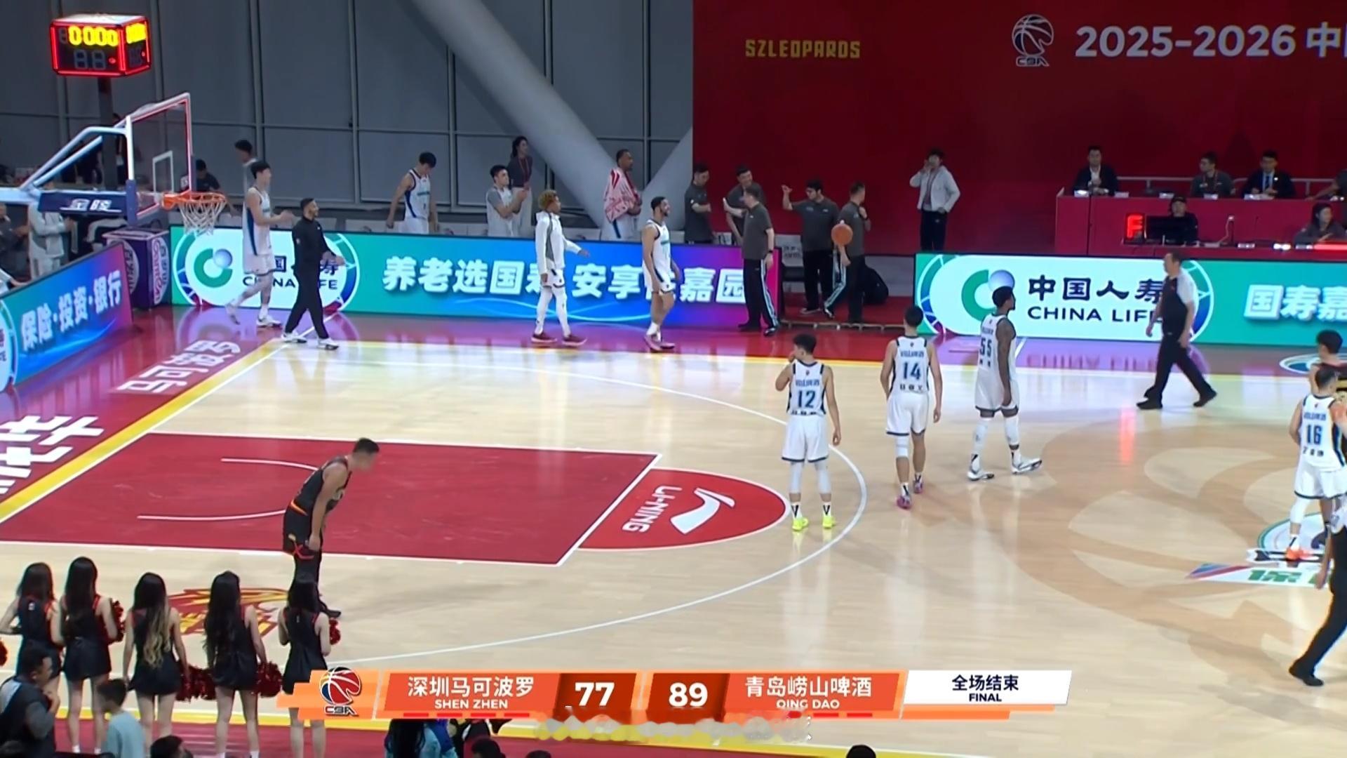 今晚，深圳输青岛，龙狮赢四川。明晚，终于能看广东队的比赛了。cba