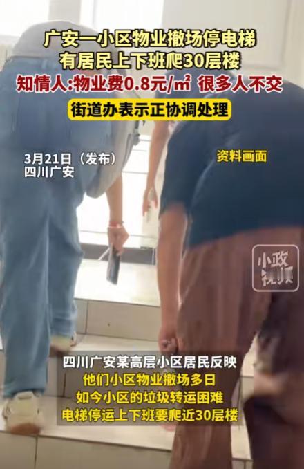 “这下后悔了吧！”2025年3月，四川广安，一高层小区60%业主不交物业费，物业
