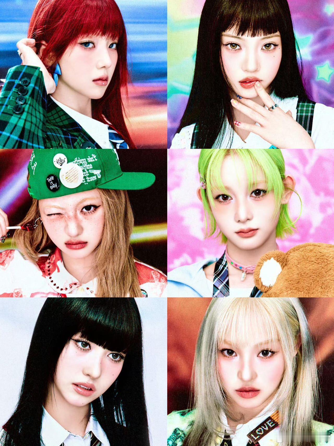 出道预热🈶📸罗夏恩女团UNCHILD公式照 鬼马少女混搭反叛潮流，视觉冲击力