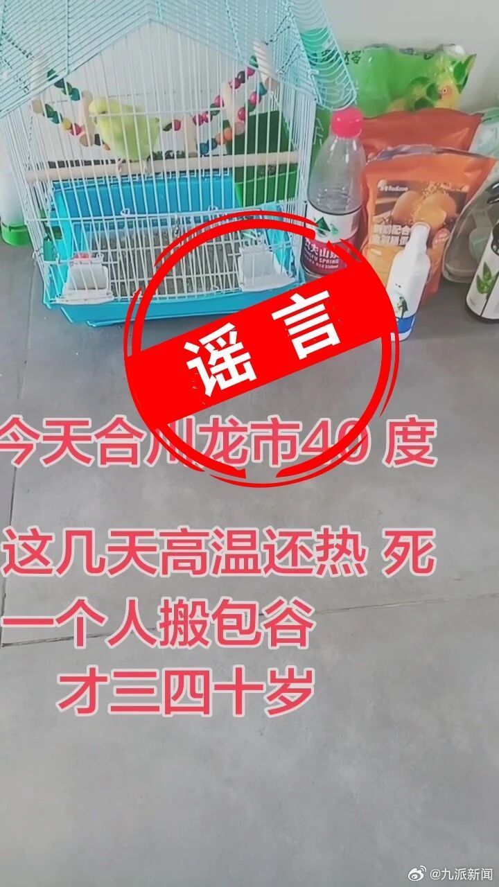 #网民造谣高温劳作致人死亡被罚#【#重庆一务农人员因高温死亡系谣言#：造谣者被行