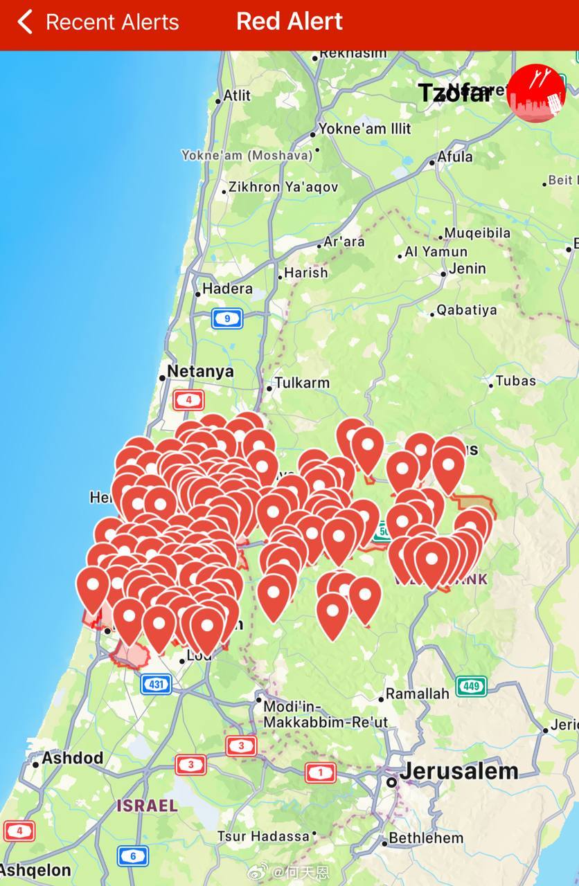 伊朗的第二波导弹正逼近以色列。伊朗已开始进行大规模反击。海外新鲜事伊朗首都发生爆