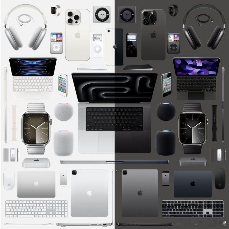 为啥你们都说苹果的东西不是买黑色就是买白色我不是，我用过的产品池都是五颜六色的