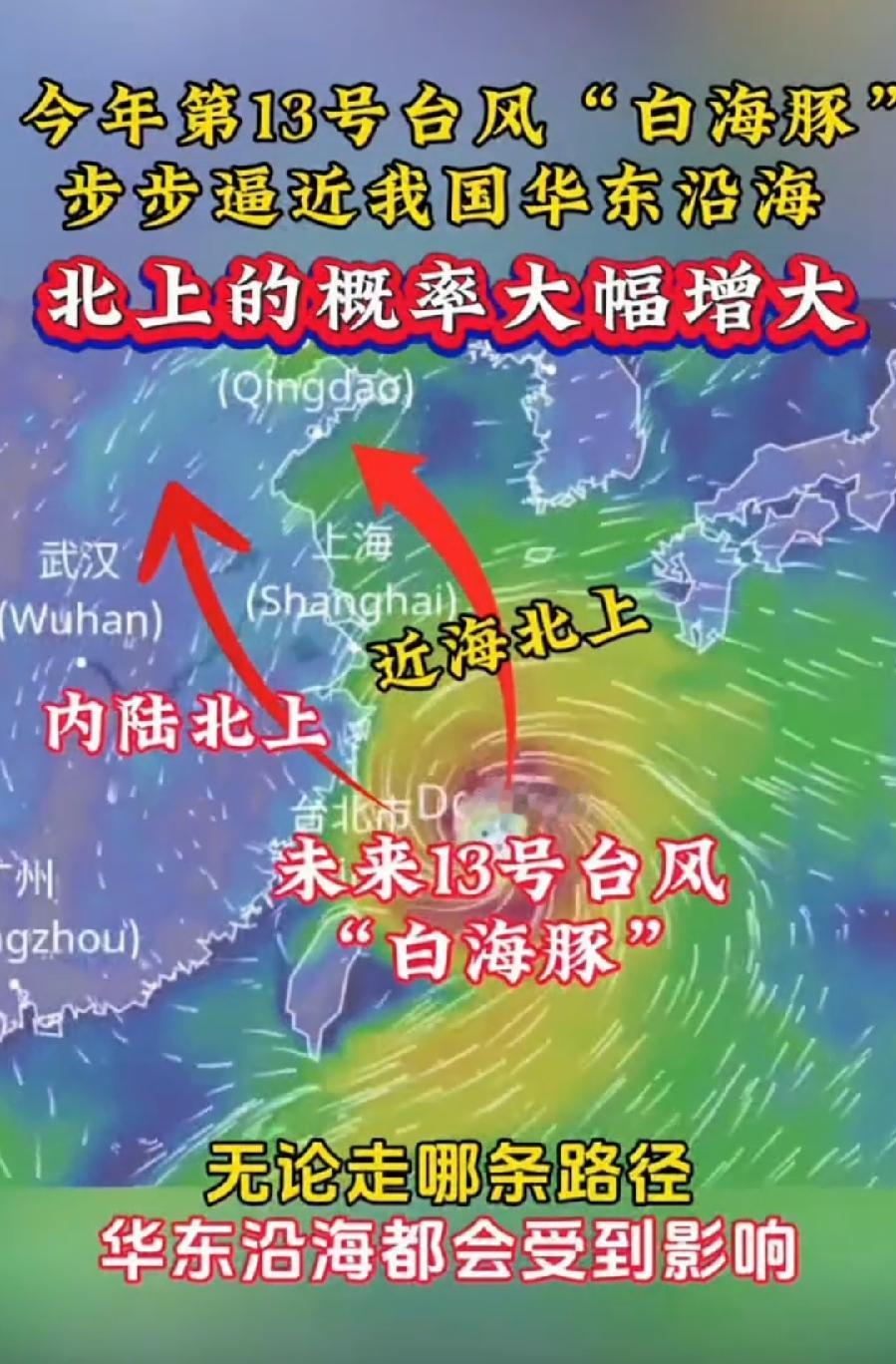 巴威、红霞走了，台风白海豚又来了。
对我国东部沿海有影响，希望像名字一样温顺，轻