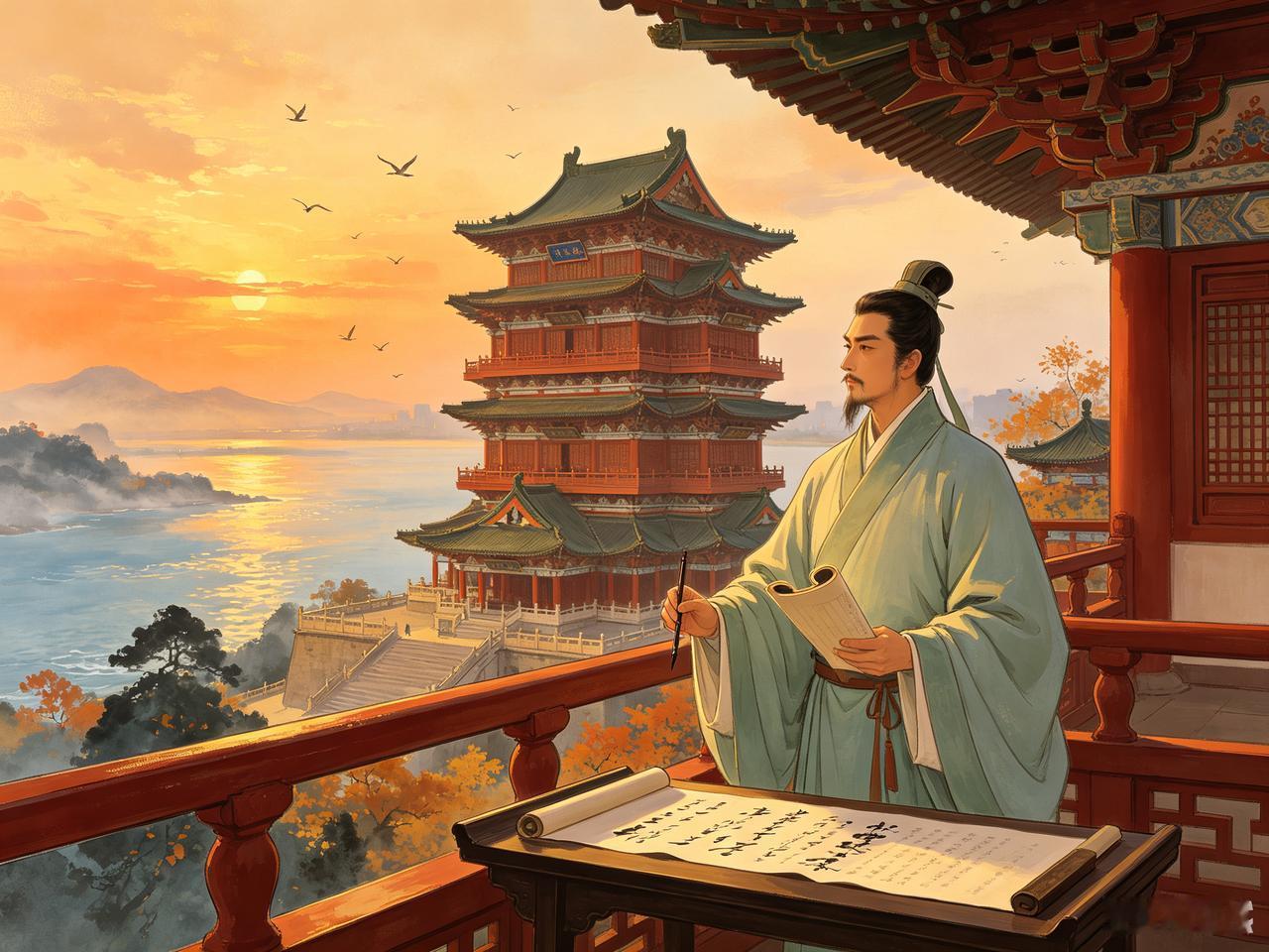 王勃的《滕王阁序》是提前写好的吗?临场发挥真能达到句句震撼人心的水准?！比如:《