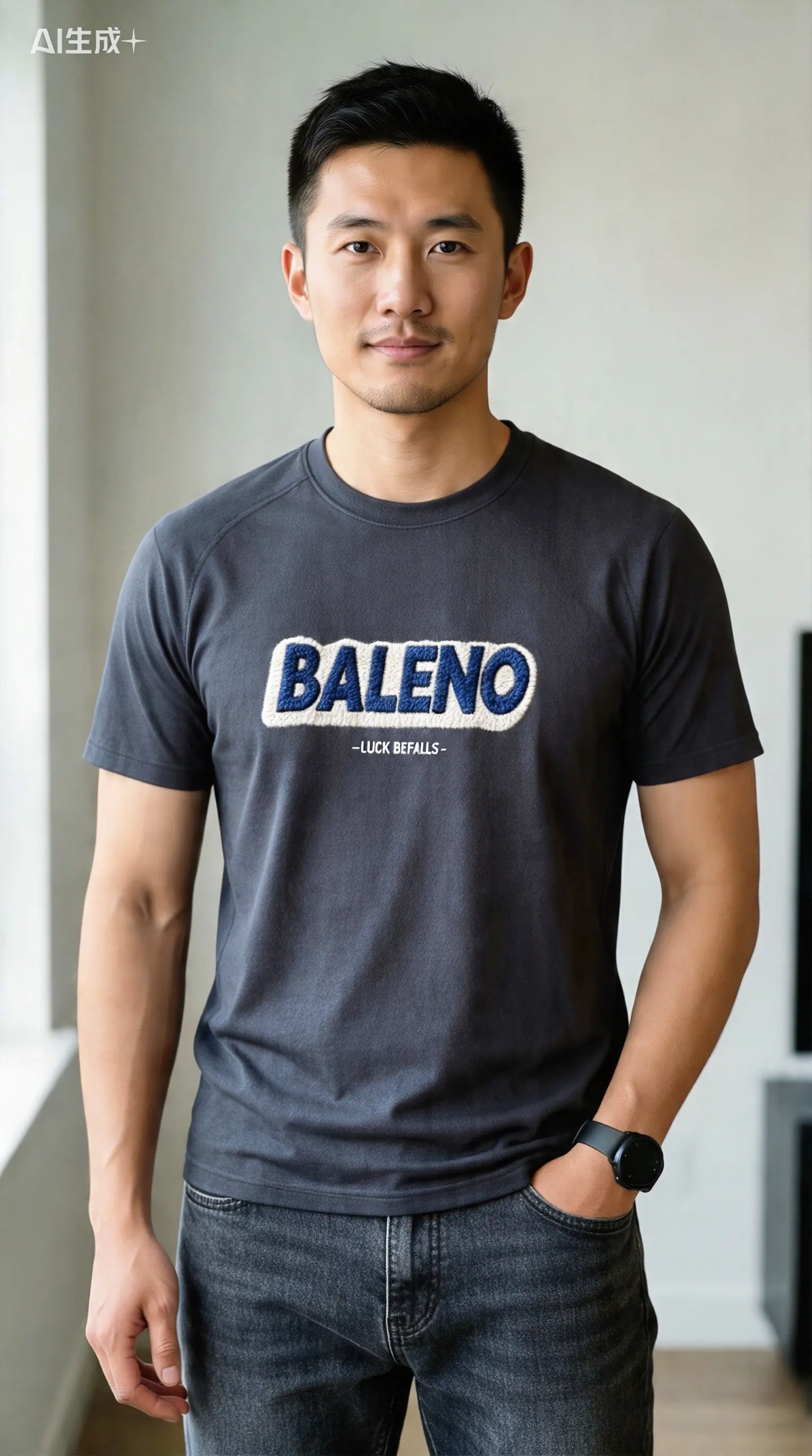 班尼路男款夏季宽松圆领