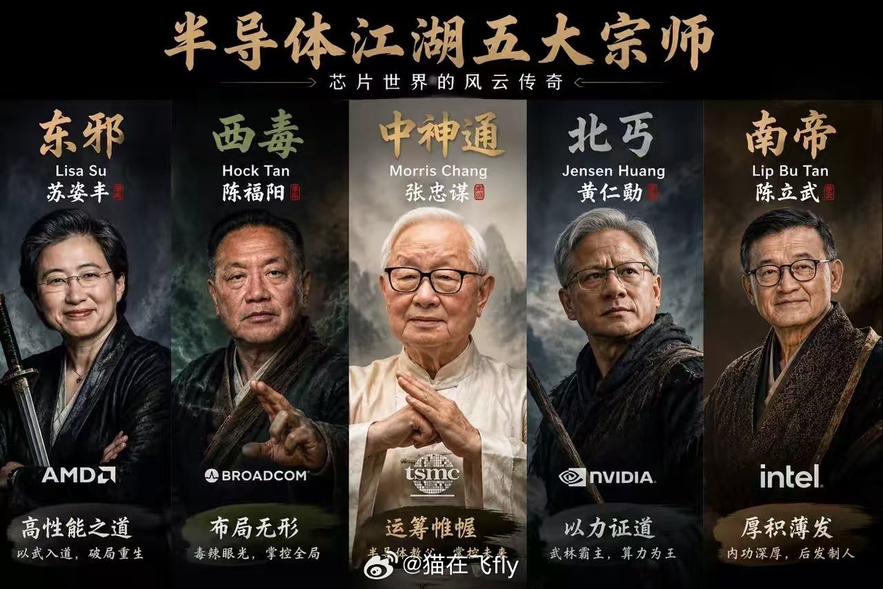 半导体江湖五大宗师