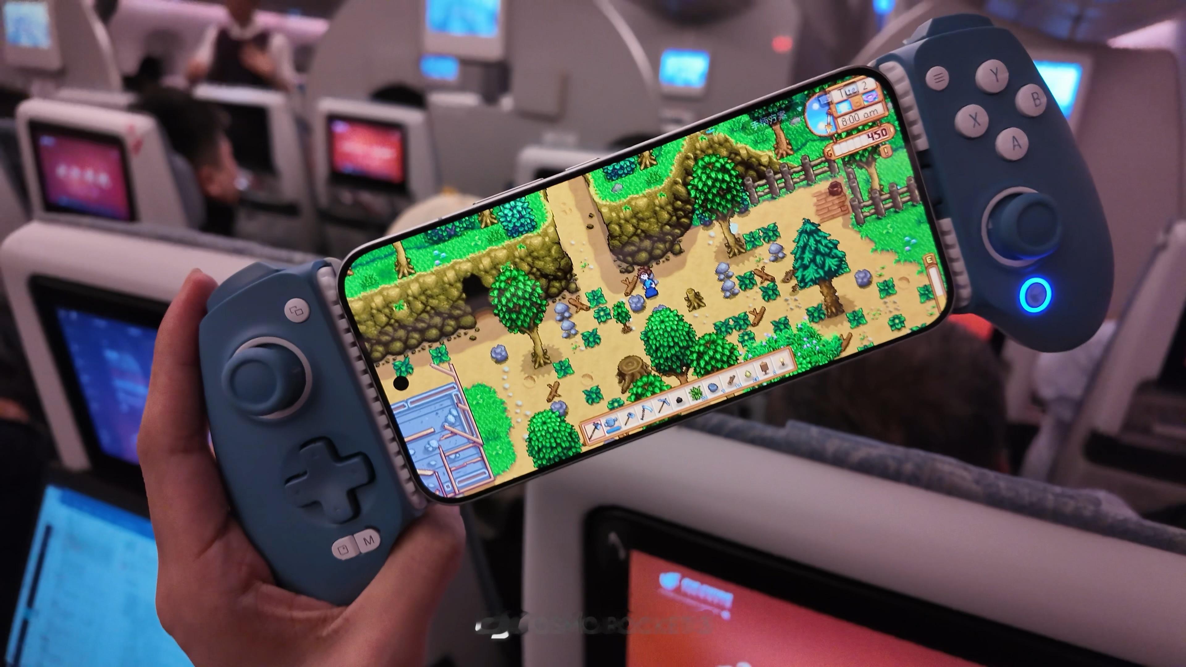 坐飞机，K90ProMax 开PC游戏引擎，手机直接变掌机，开始星露谷锄大地，时