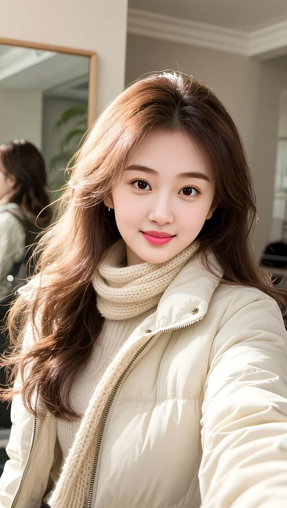 AI暖光生活照 抖音ai创作 高颜值 颜值