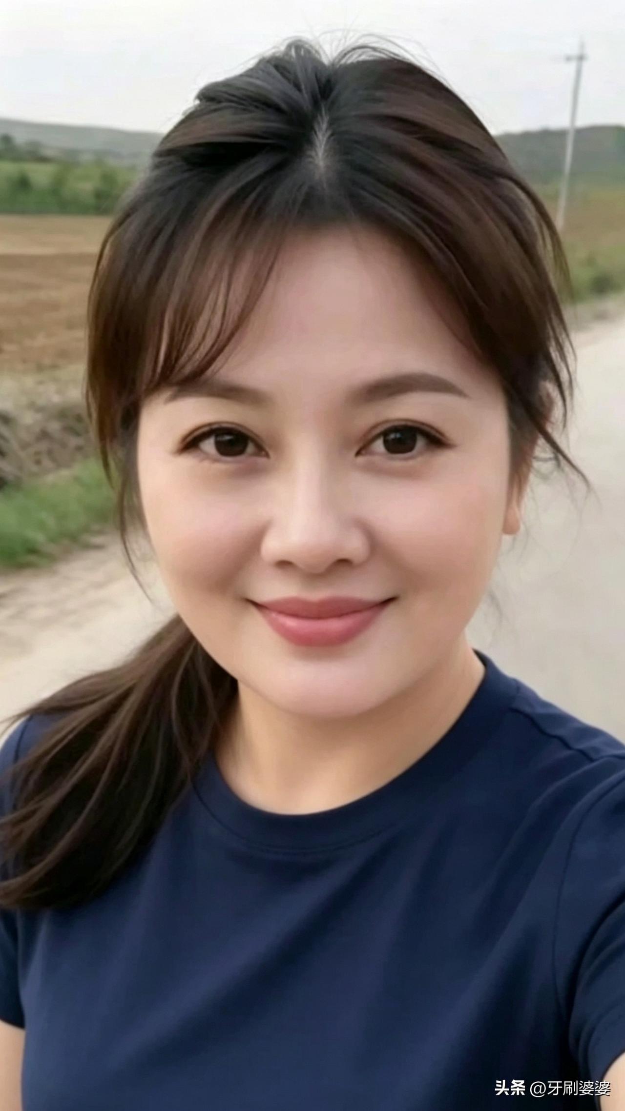 都说村长媳妇长得好看，亲眼见到果真名不虚传。
不娇柔不做作，大方舒展，耐看又亲切
