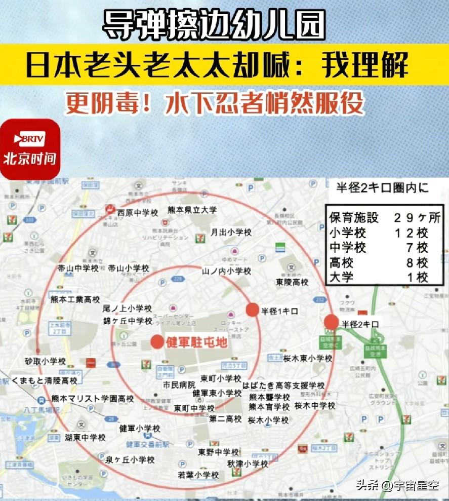 只能说，日本还是不够了解现在的中国人。
来自网上的爆料，日本的导弹布部署在幼儿园