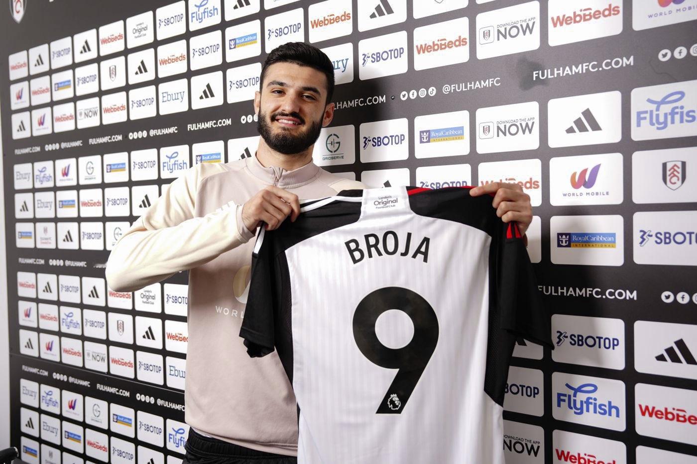 #英超#Broja以租借的形式加入富勒姆。租借费最高可升至400万镑。 ​​​