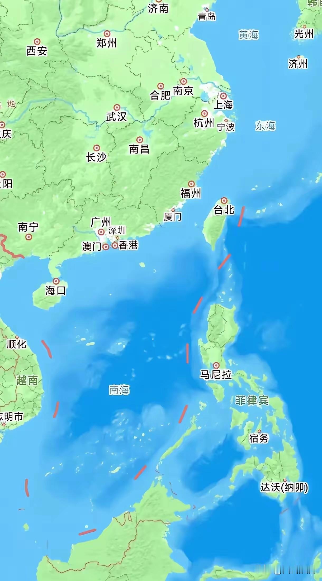 不知道大家有没有发现，日菲私自划定海上界限后，高德地图变了！台湾以东海域，正式划