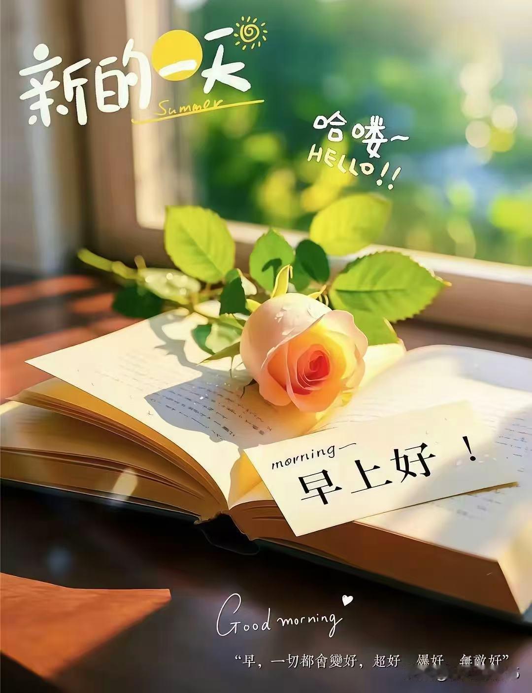 早上好！
