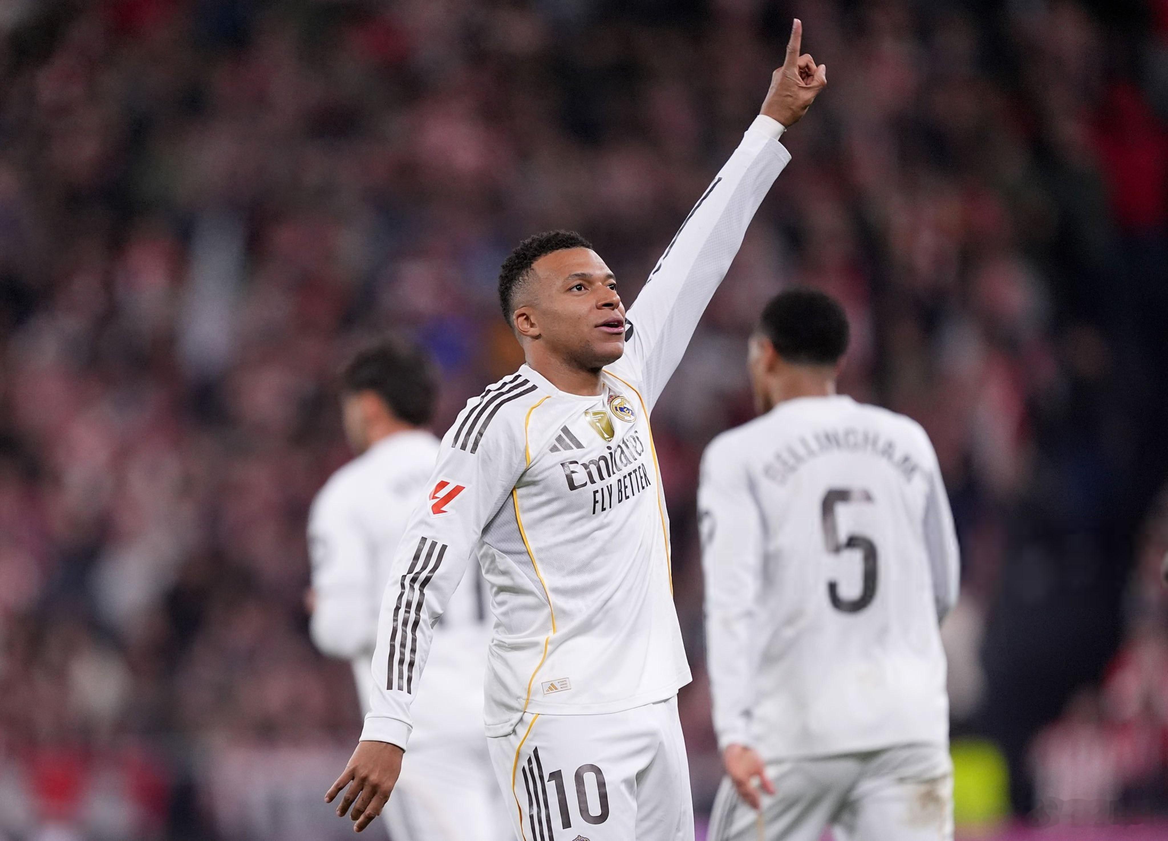 西甲战报：皇马3-0客胜毕包，姆巴佩2射1传比肩C罗皇马在西甲第19轮客场3-0