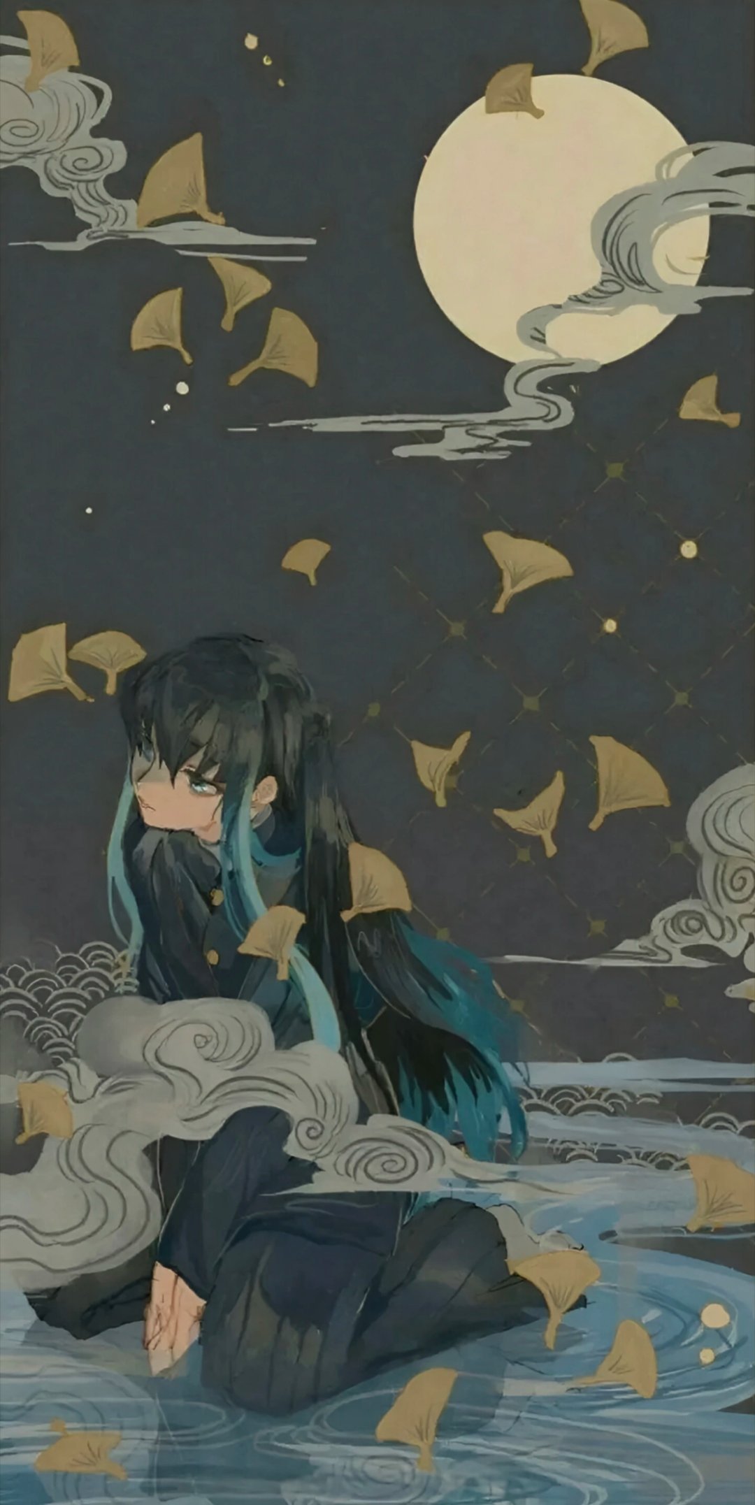 时透无一郎高清壁纸背景 