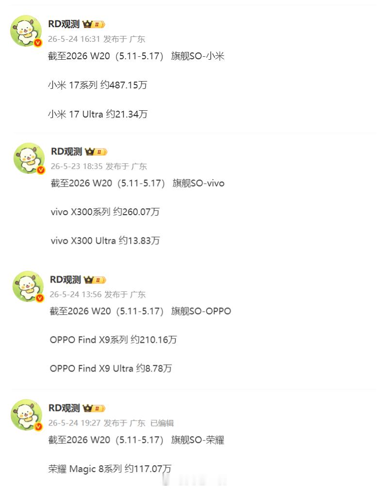 小米17 Max今天开售，把它算入到小米17系列，过了这一周小米17系列整体销量