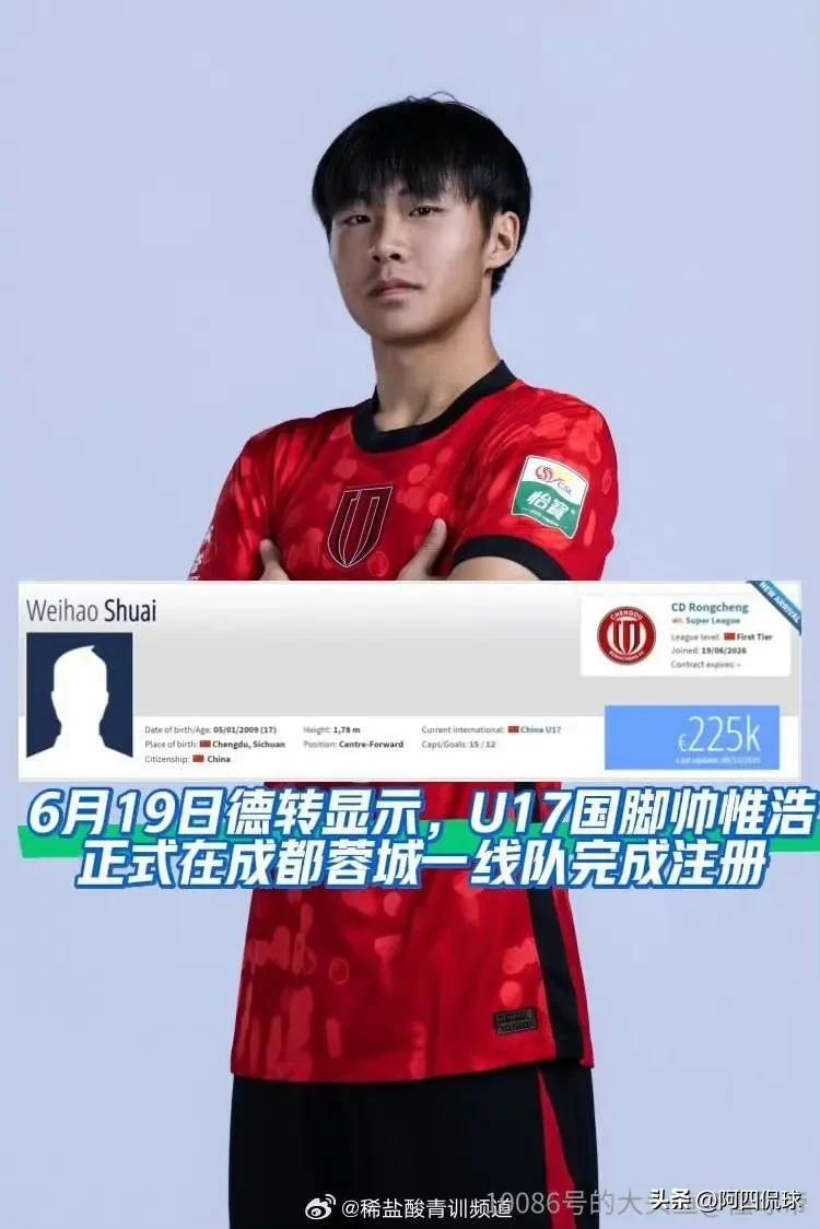 为了备战世少赛，中国足球终于刮起来青春风暴，中国国少队球员帅惟浩、王贺毅、袁博涵