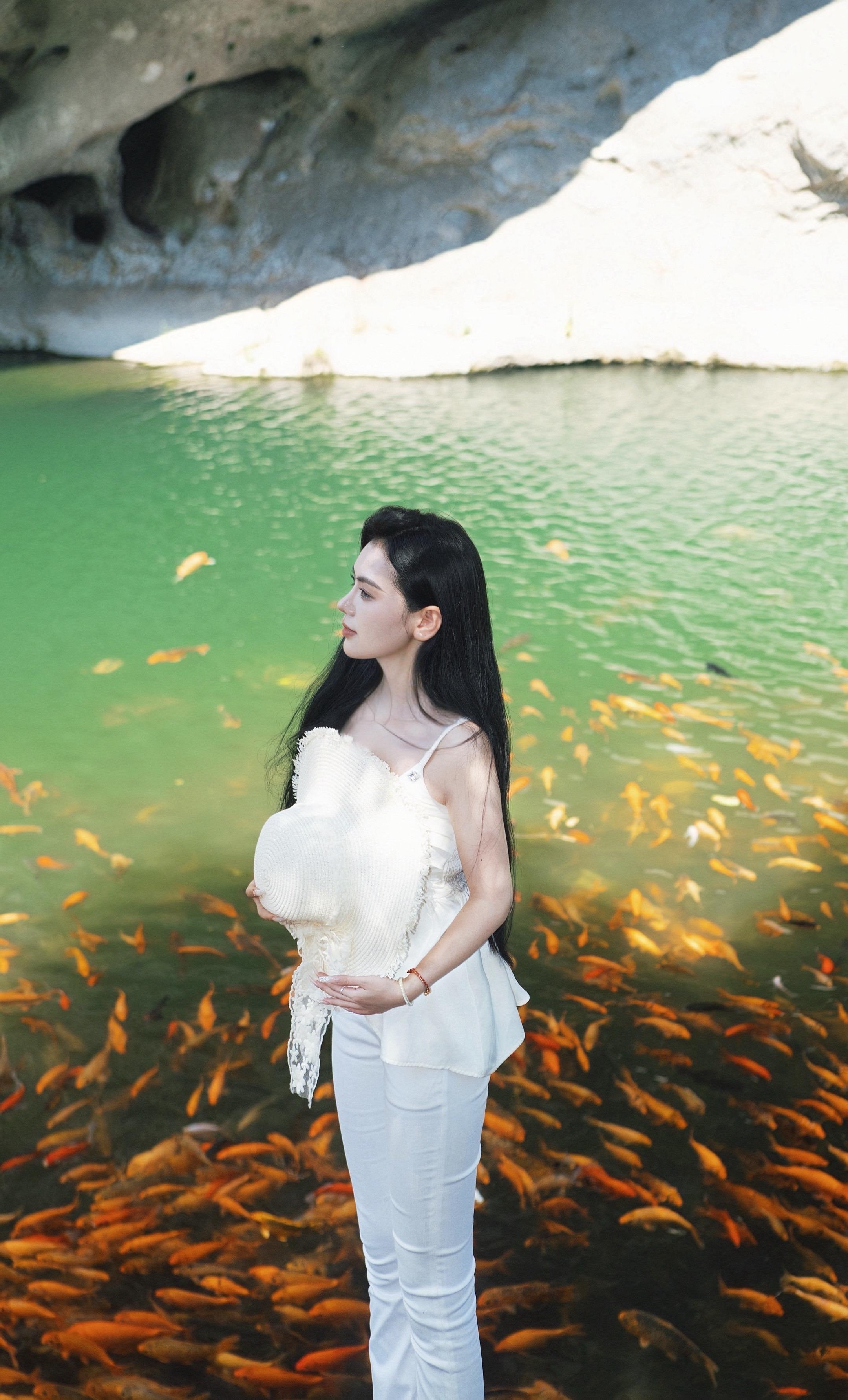 赠你一池锦鲤 予你半里风华