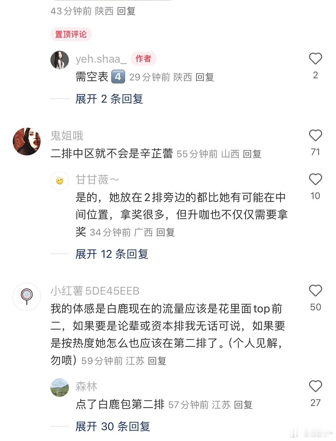 辛芷蕾的欧三影后坐c 我觉得没异议，即可以避免流量打架，又能说的过去 