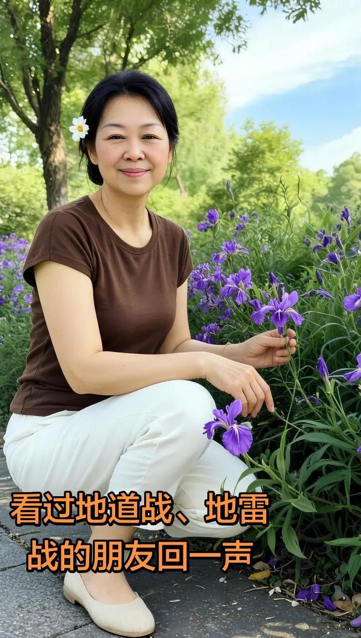 祝福60后的老明友的。AI绿植间蹲拍