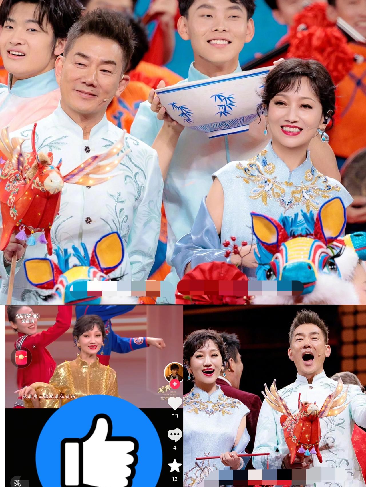 央视元宵晚会一开场
赵雅芝一出来，我直接看呆了！不是妆容多惊艳，而是72岁的她，