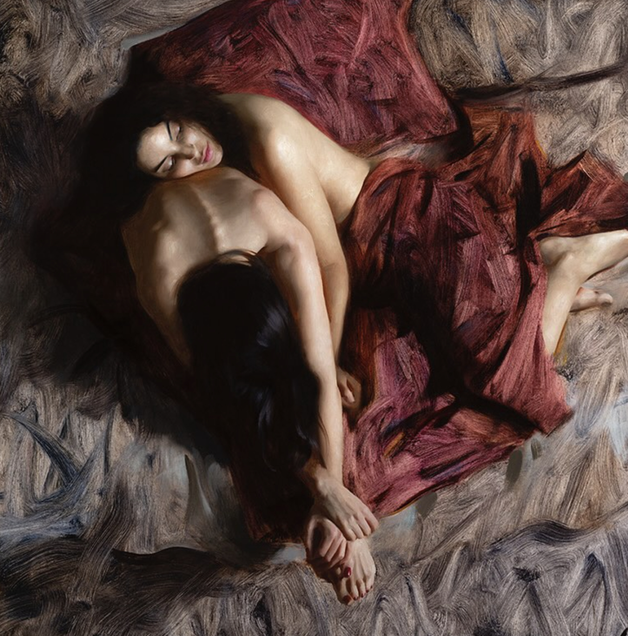 身处人群却内心孤独🎨/瑞典艺术家尼克·阿尔姆Nick Alm 1985年生于瑞