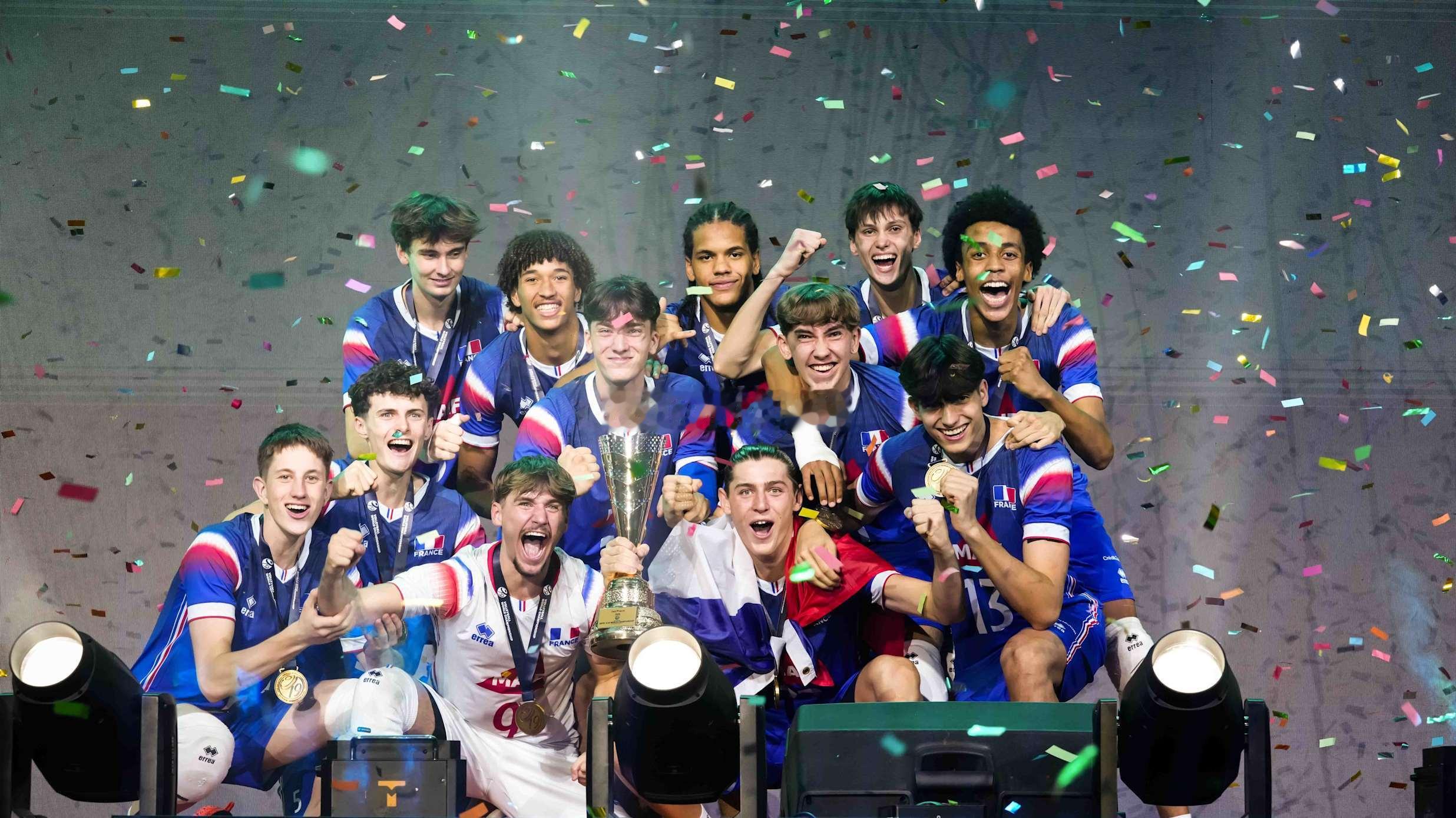2025年U19男排世锦赛最终排名冠军🥇：法国🇫🇷亚军🥈：波兰🇵🇱季