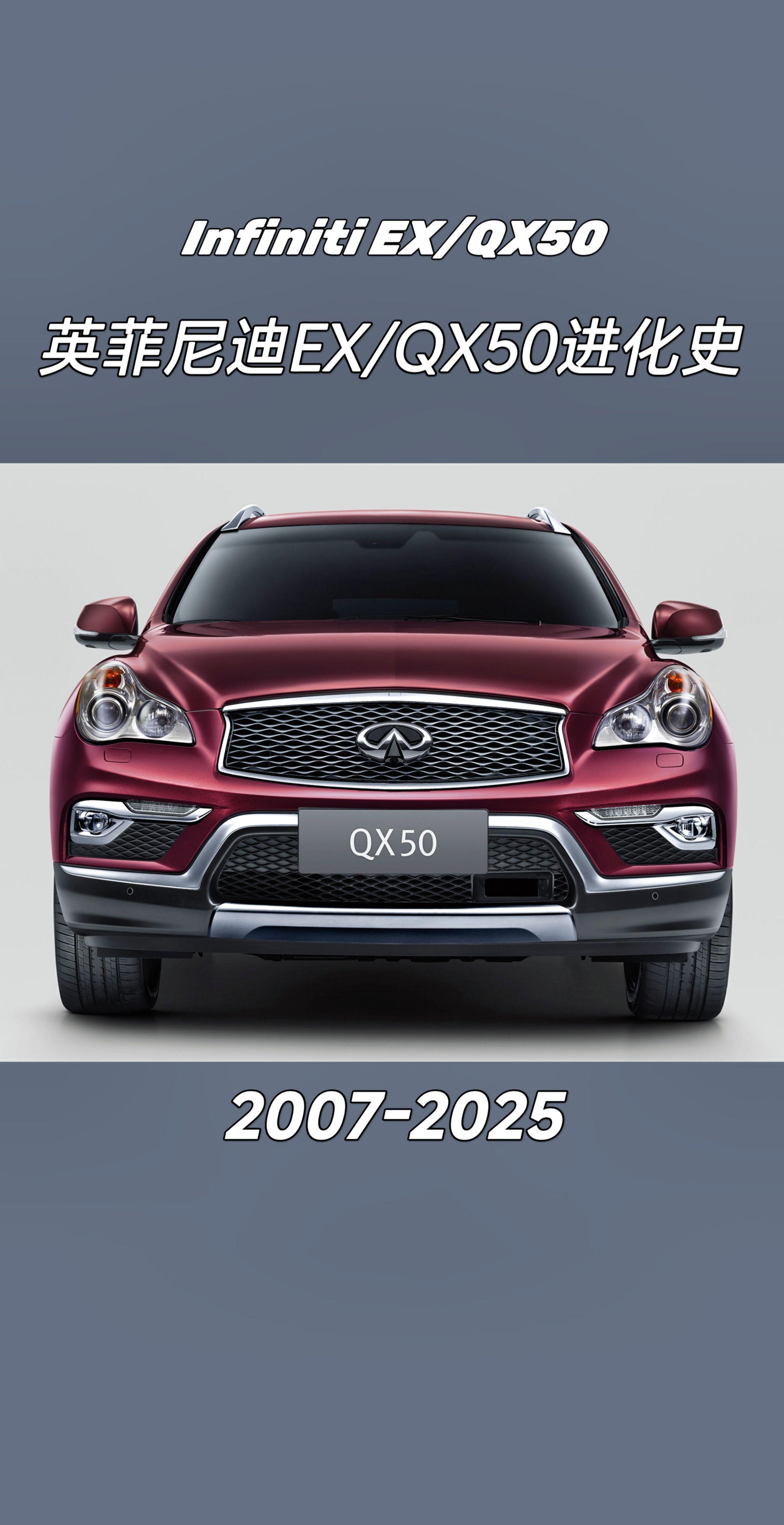 英菲尼迪EX/QX50进化史。你最喜欢哪一款？