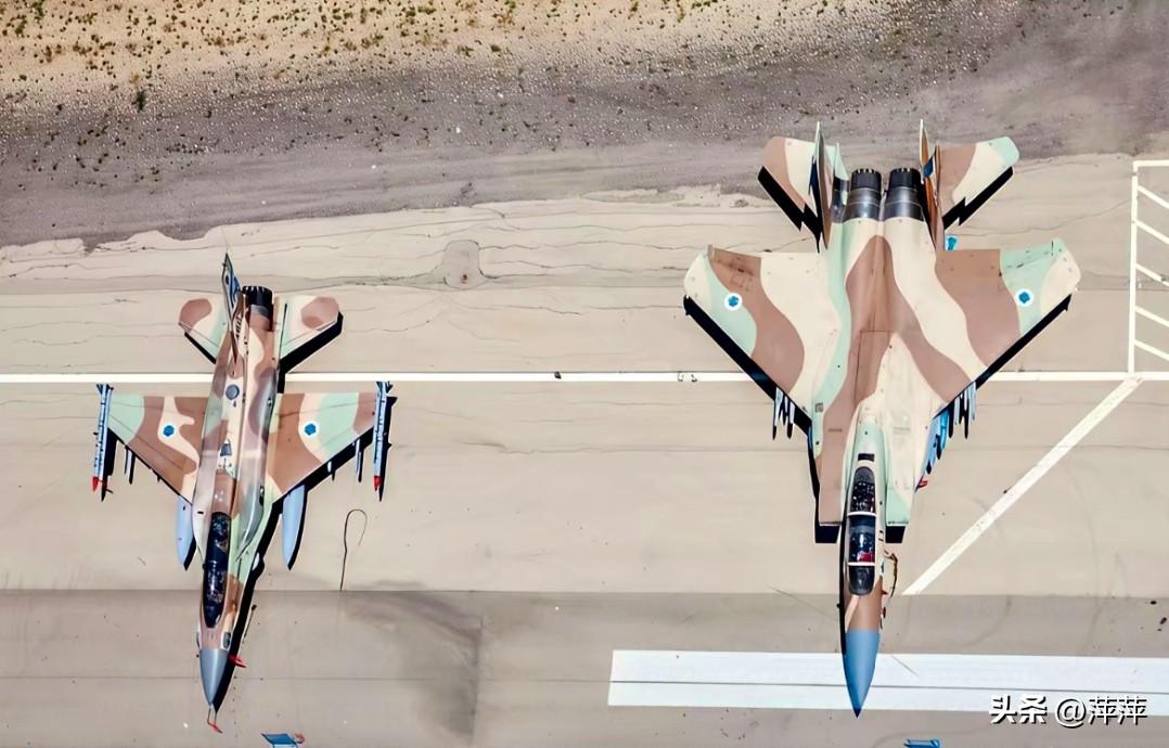 以色列空军的F-16与F-15I战机同框。两款美制战机是以色列空军的核心力量，F