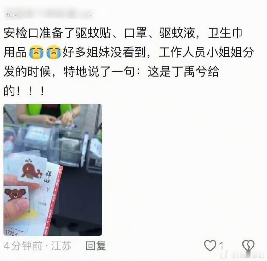 丁禹兮给粉丝投了地广真的真诚的要命 浪漫疯子！ 