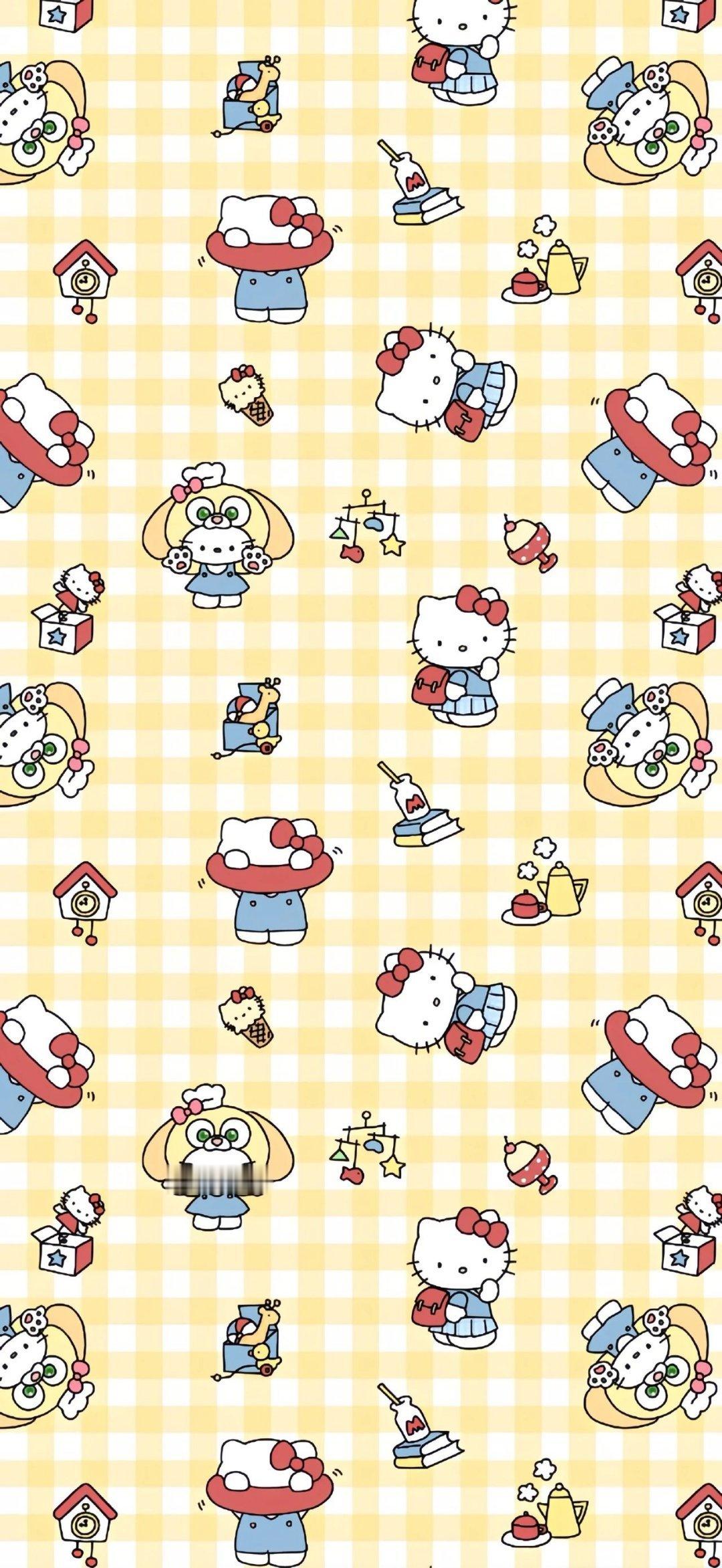 𝑾𝒆𝑪𝒉𝒂𝒕聊天背景图｜三丽鸥壁纸｜HelloKitty超可爱壁纸 