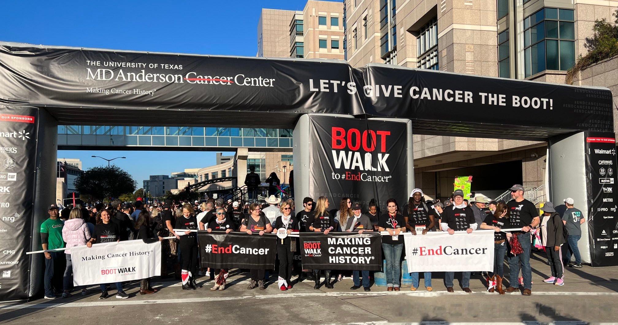 MDACC 医院一年一度Boot walk to end cancer活动，每年