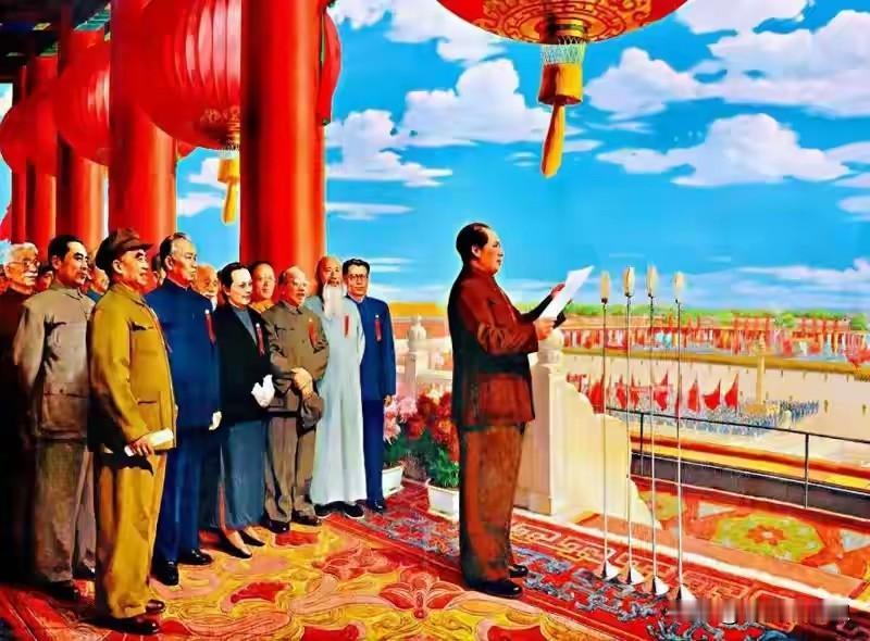 《 国庆节礼赞 》

     （一）
继往开来勇向前，
东方巨龙啸云天。
齐心