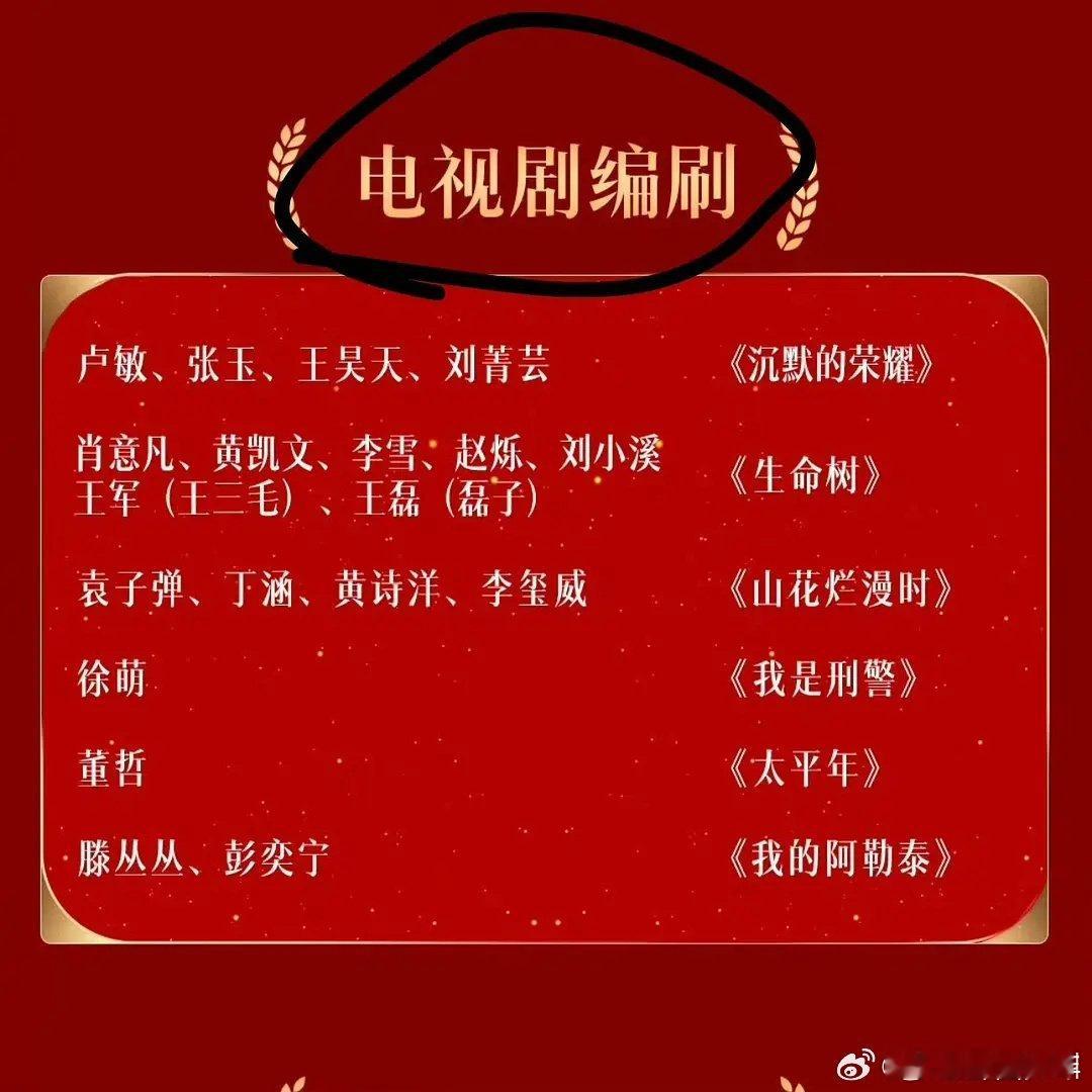 金鹰奖把编剧写成编刷金鹰奖电视剧编刷金鹰奖把编剧写成编刷，官方物料出现低级文字错