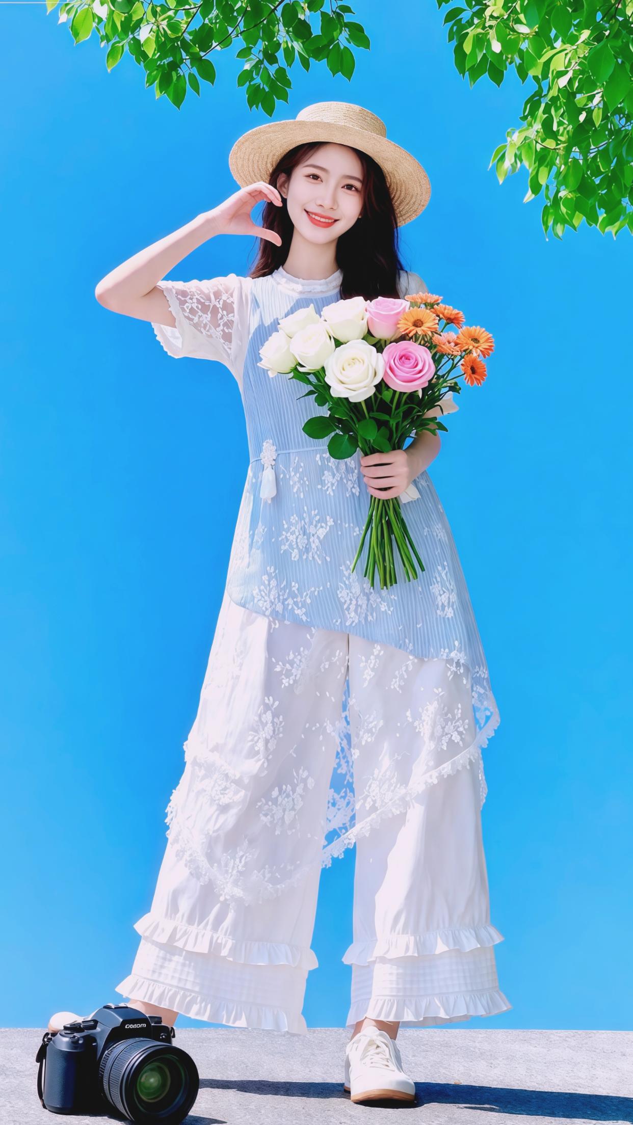 穿美裙赴夏日之约 穿出你的时尚你的感觉 套装三件套 蕾丝 穿搭