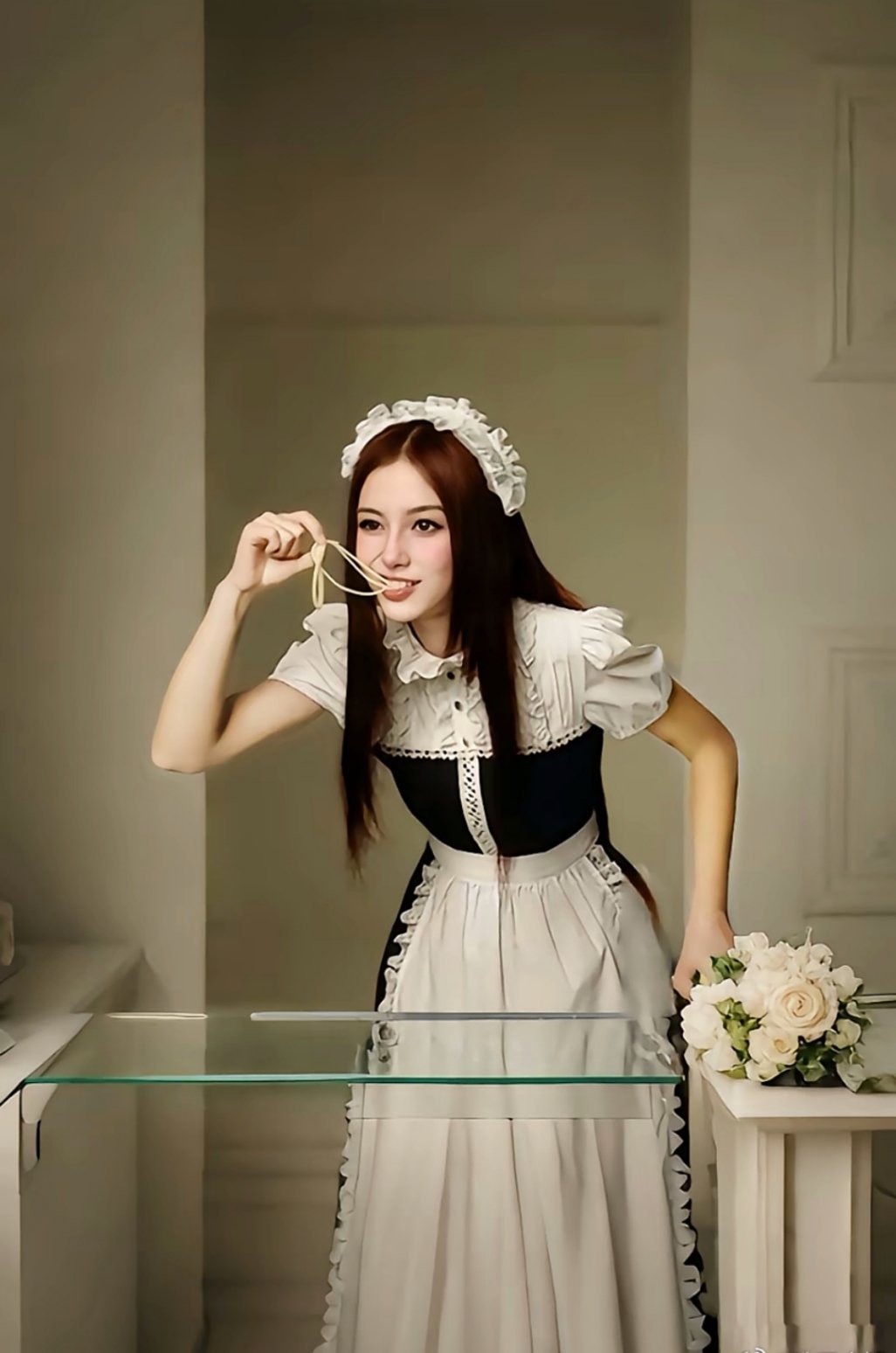 【Angelababy】小鼻珍稀小女仆皮  正式确诊为痣性恋 ​​​
