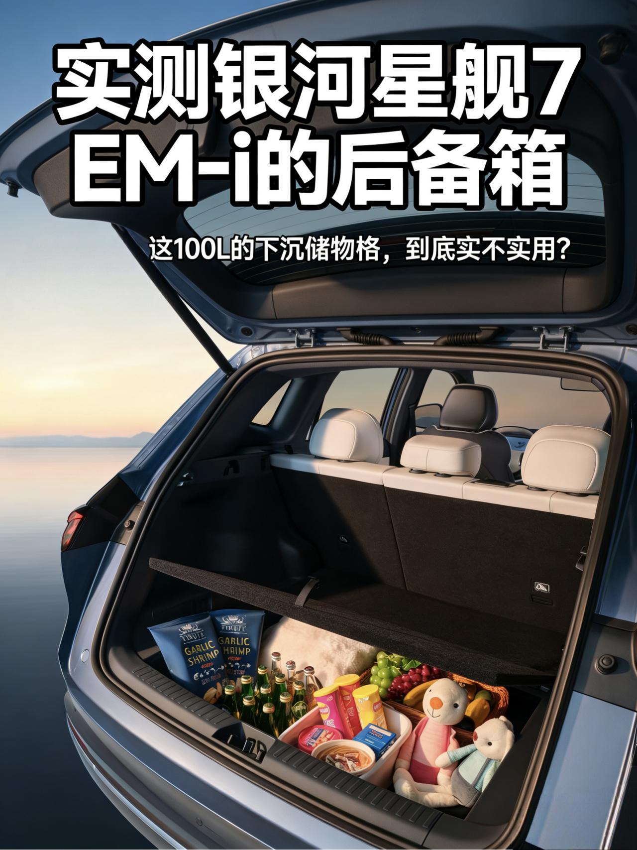 实测银河星舰7 EM-i的后备箱“地下室”：这100L的下沉储物格，到底实不实用