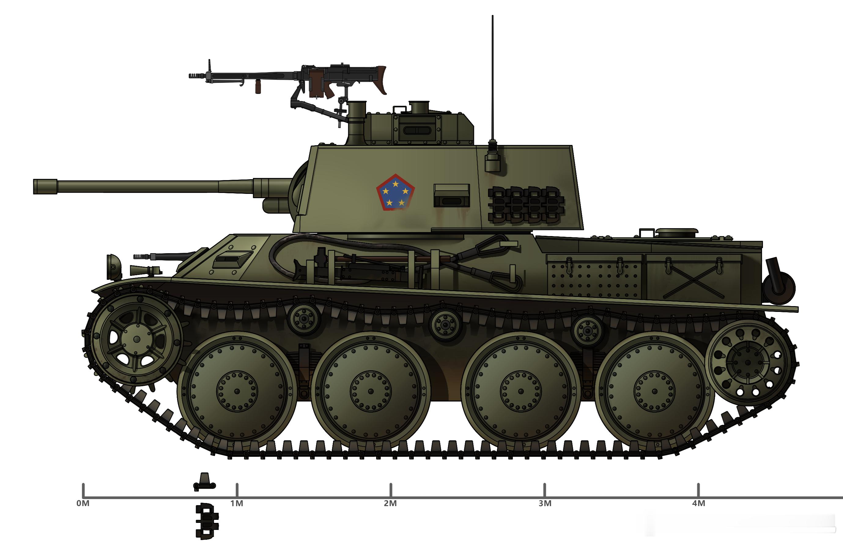 [架空-兰芳世界线]兰芳属澳大利亚华人自治领LT-38A轻骑兵轻型坦克P.1澳华