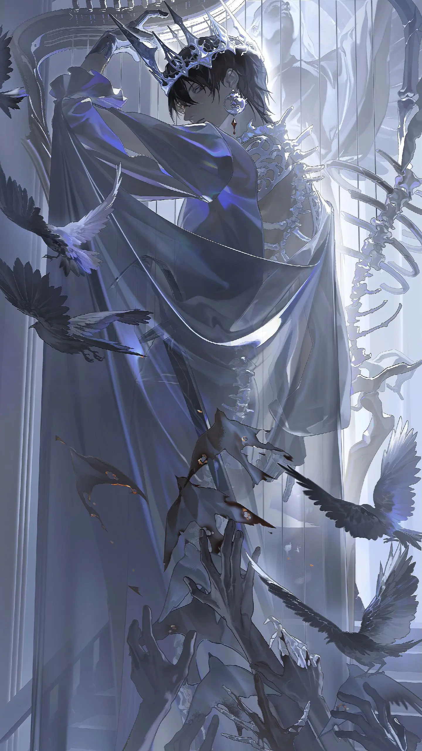 请来看俺画的帅男人，等太久了望眼欲穿我终于可以发了🤲以绘旅人官方最终...