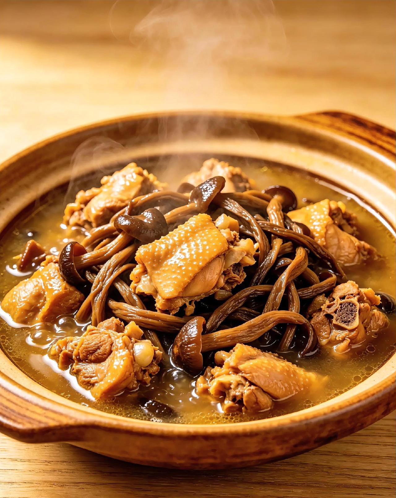 东北野生蘑菇：大山里的天然鲜味，一口沦陷
 
东北野生蘑菇，是长白山林海馈赠的地