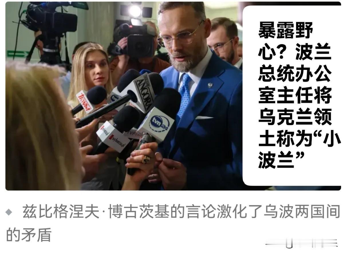 暴露野心？波兰总统办公室主任将乌克兰领土称为“小波兰”

   据外媒报道波兰一