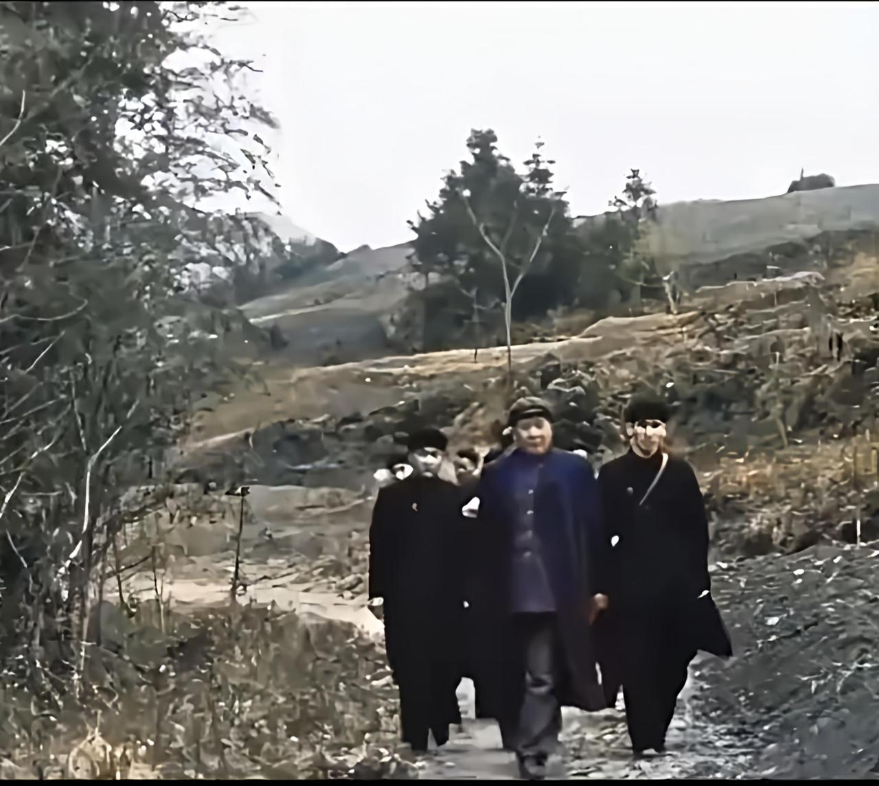 年后重回井冈山，遥想当年艰苦的井冈山斗争，看看现在的新中国，毛主席欣然作词“水调