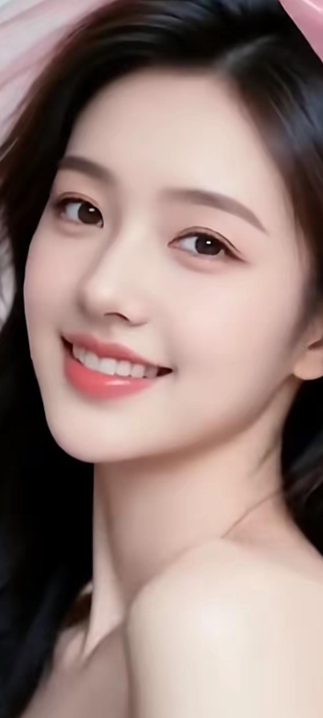 甜美笑容，元气满满，少女心爆棚！🌸💖