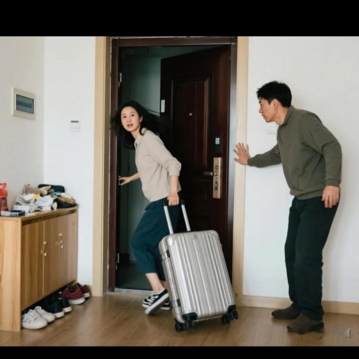 媳妇得知婆婆生病需要住院，她收拾好行李，准备出去旅游。

刚要出门时，丈夫喊住了