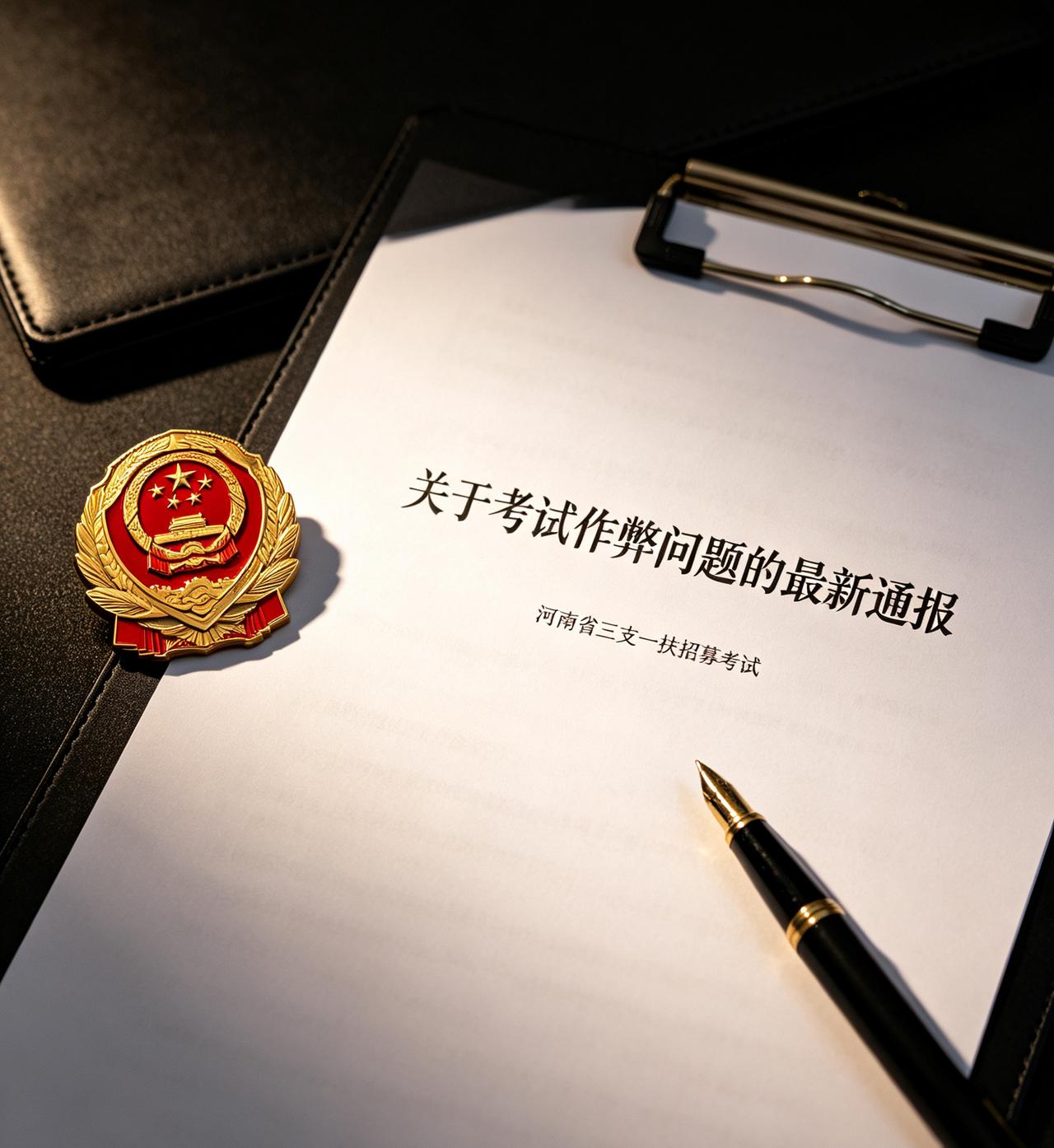 考试作弊零容忍！河南“三支一扶”事件深夜通报！经核查，本次考试确认存在非法参与考