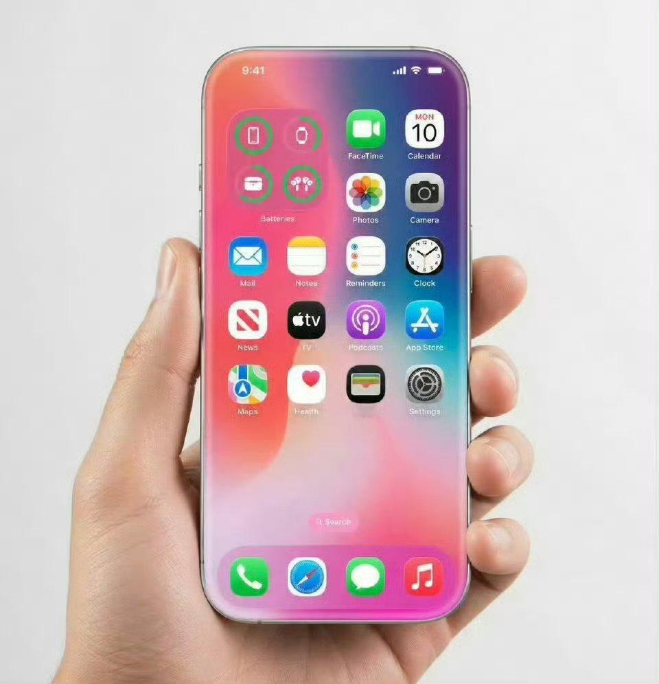 iPhone20曲面屏手机 