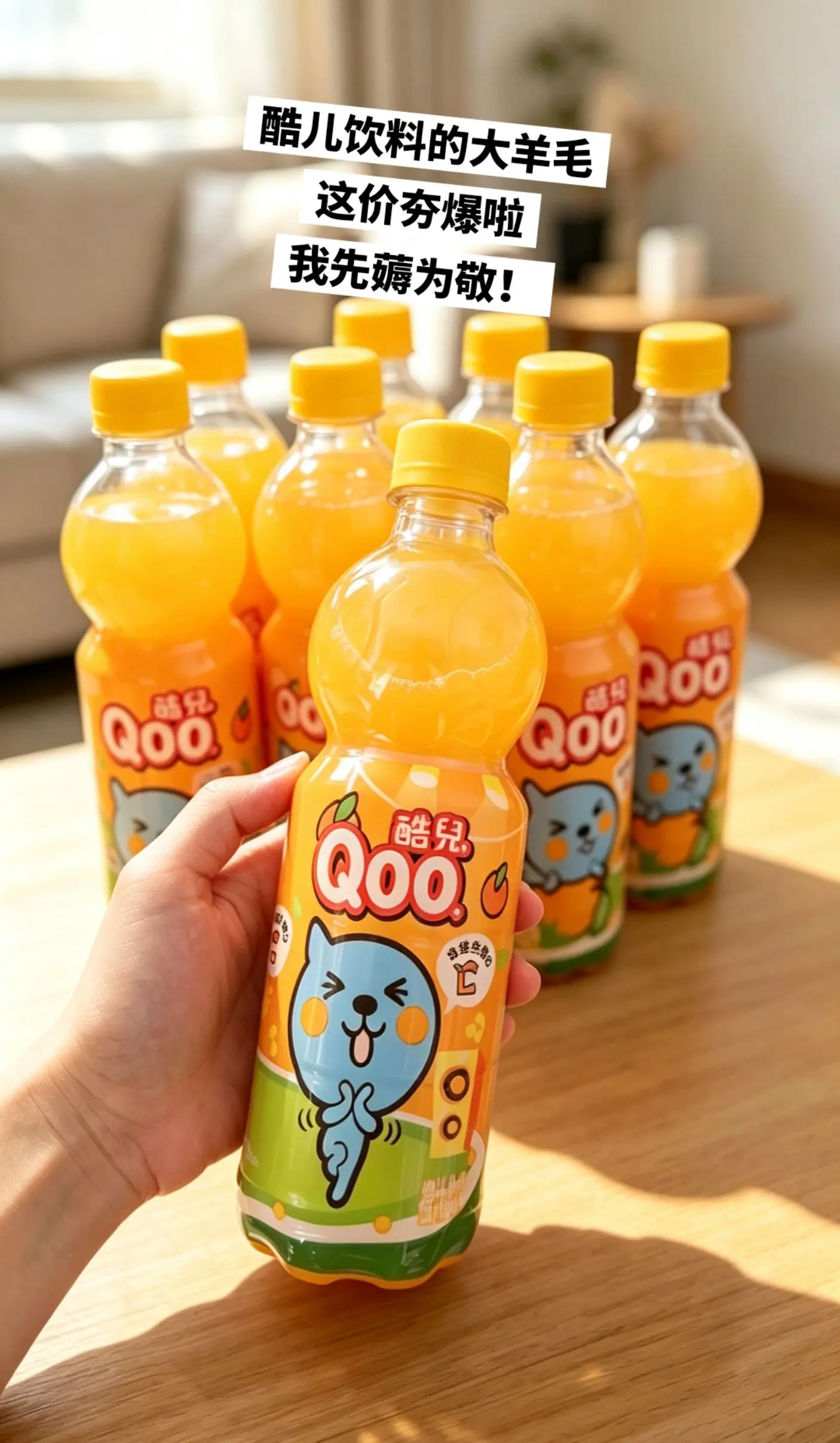 这个夏天都被酷儿饮料承包啦。