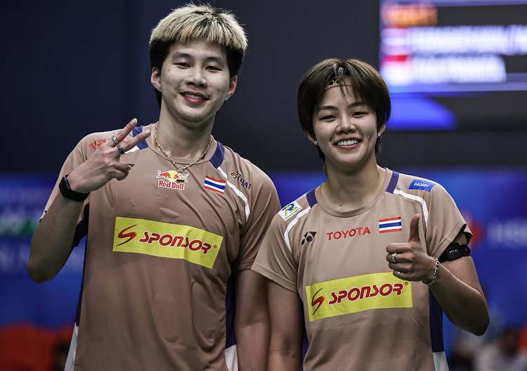 帕克卡波/沙西丽🇹🇭 21-18、21-12 吴冠勋/李佳馨2026全英羽毛