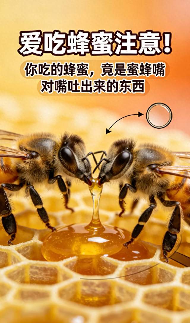 爱吃蜂蜜注意！你吃的蜂蜜，竟是蜜蜂嘴对嘴吐出来的东西
