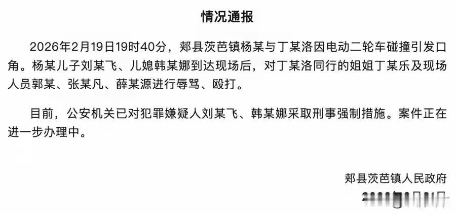法网恢恢疏而不漏！2月19日，河南平顶山郏县打人事件引发广泛关注与热议。官方通报